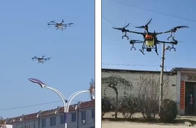 Video: Máy bay không người lái ‘mắng’ người không đeo khẩu trang, phun thuốc khử trùng virus corona